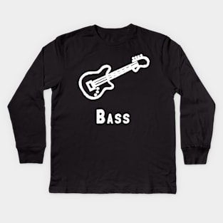 Bass Guitar Kids Long Sleeve T-Shirt